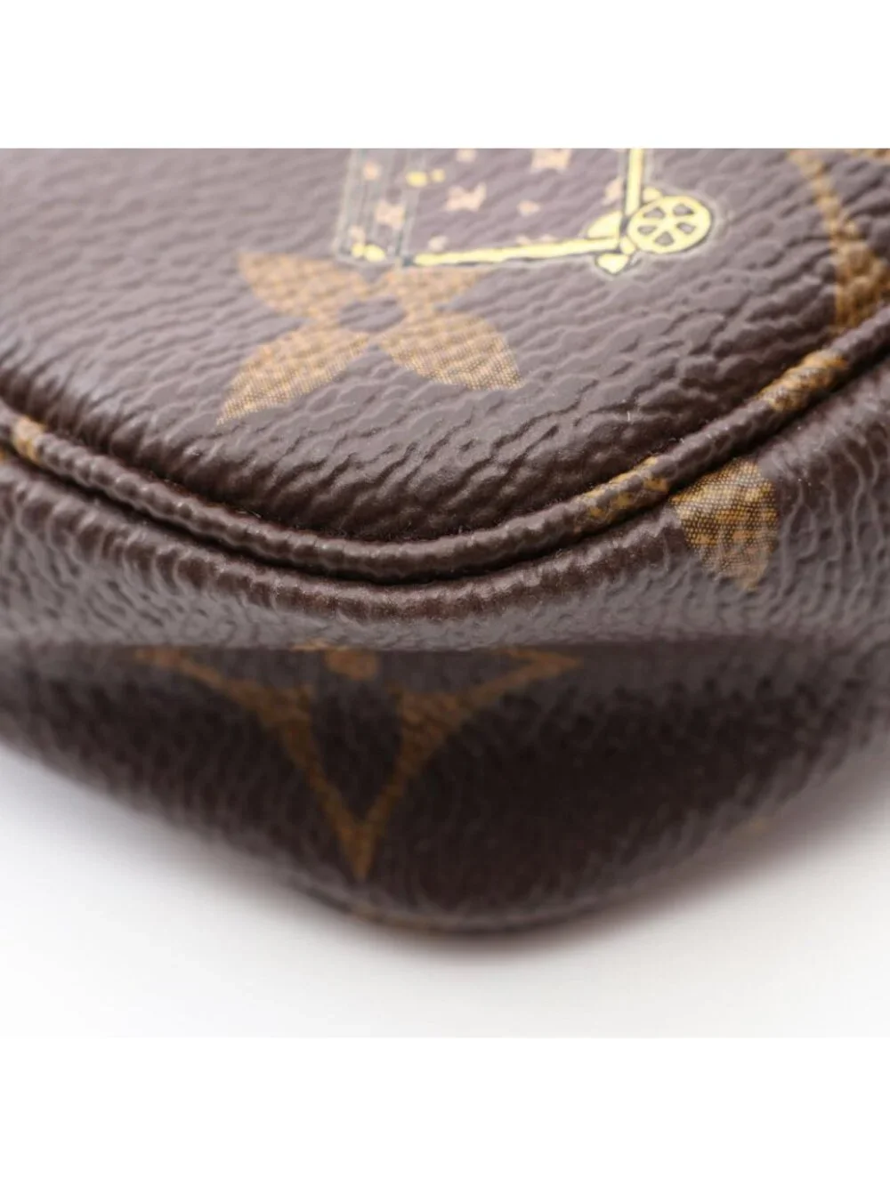 Louis Vuitton Handbag Mini Pochette Accessory Soir Porter Line Canvas Leather